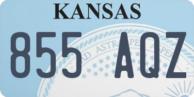 KS license plate 855AQZ