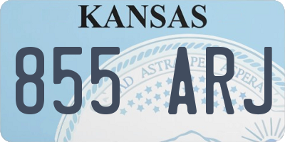 KS license plate 855ARJ
