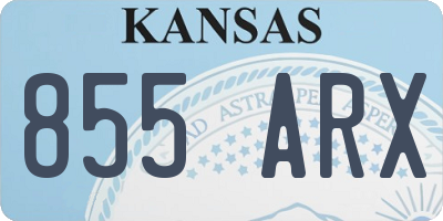 KS license plate 855ARX
