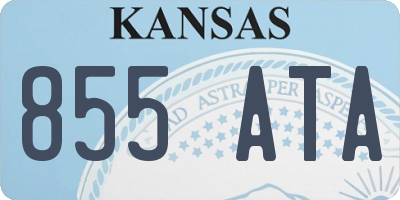 KS license plate 855ATA