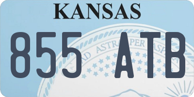 KS license plate 855ATB