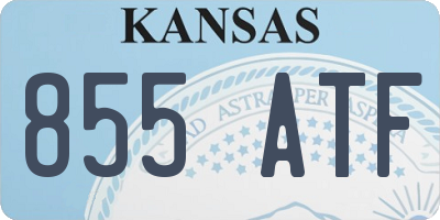 KS license plate 855ATF