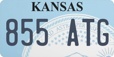 KS license plate 855ATG