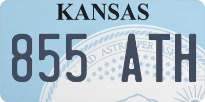 KS license plate 855ATH