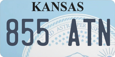 KS license plate 855ATN