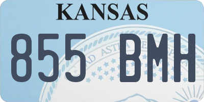 KS license plate 855BMH