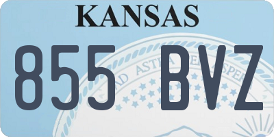 KS license plate 855BVZ