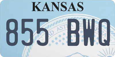 KS license plate 855BWQ