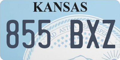 KS license plate 855BXZ