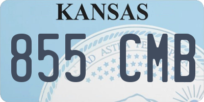 KS license plate 855CMB