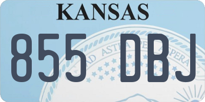 KS license plate 855DBJ