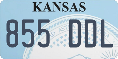 KS license plate 855DDL