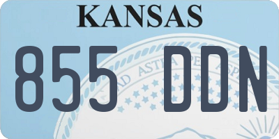 KS license plate 855DDN