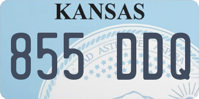 KS license plate 855DDQ
