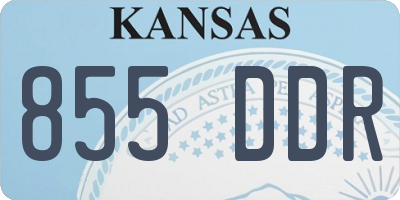 KS license plate 855DDR