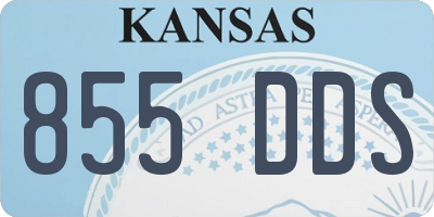 KS license plate 855DDS