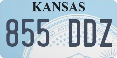 KS license plate 855DDZ