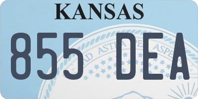KS license plate 855DEA