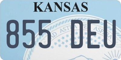 KS license plate 855DEU
