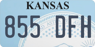 KS license plate 855DFH