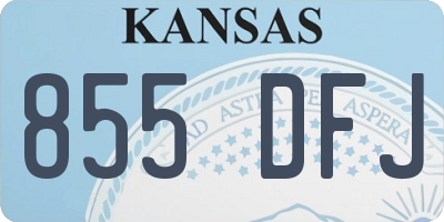 KS license plate 855DFJ