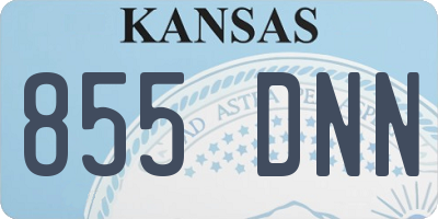 KS license plate 855DNN