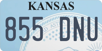 KS license plate 855DNU