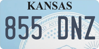 KS license plate 855DNZ