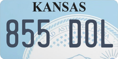 KS license plate 855DOL