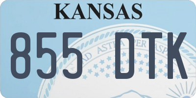 KS license plate 855DTK