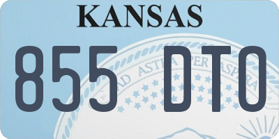 KS license plate 855DTO