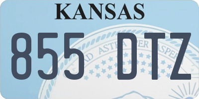 KS license plate 855DTZ