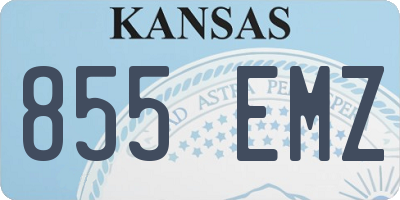 KS license plate 855EMZ