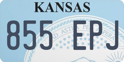 KS license plate 855EPJ