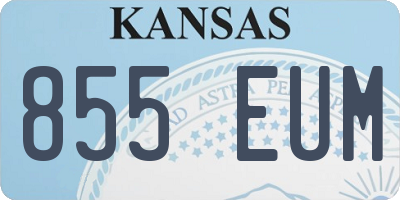 KS license plate 855EUM
