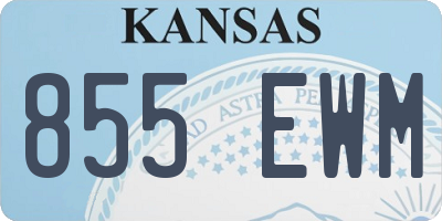 KS license plate 855EWM