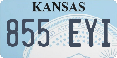 KS license plate 855EYI