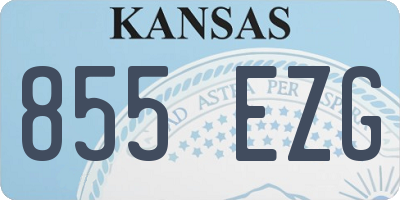 KS license plate 855EZG