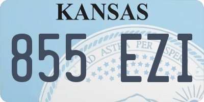 KS license plate 855EZI