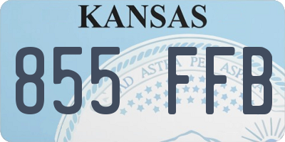 KS license plate 855FFB
