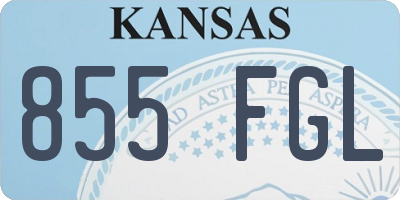 KS license plate 855FGL