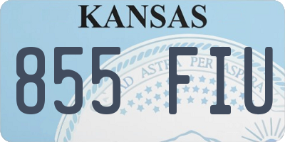 KS license plate 855FIU