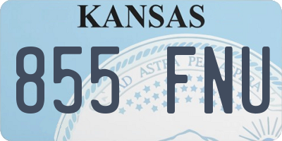 KS license plate 855FNU