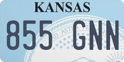 KS license plate 855GNN