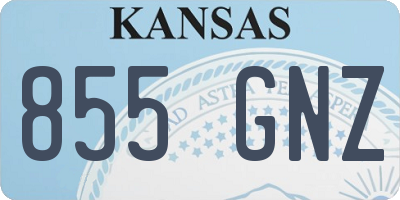 KS license plate 855GNZ