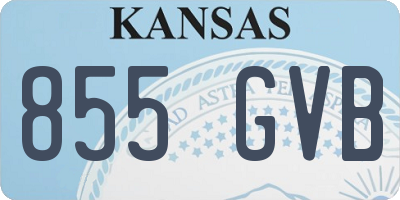 KS license plate 855GVB