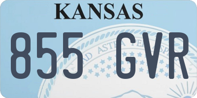 KS license plate 855GVR