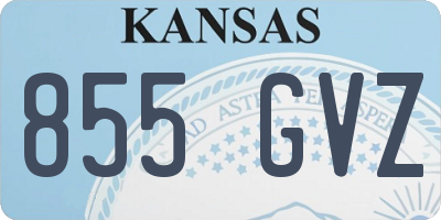 KS license plate 855GVZ