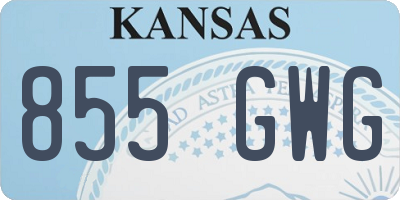 KS license plate 855GWG