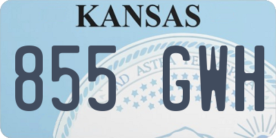 KS license plate 855GWH